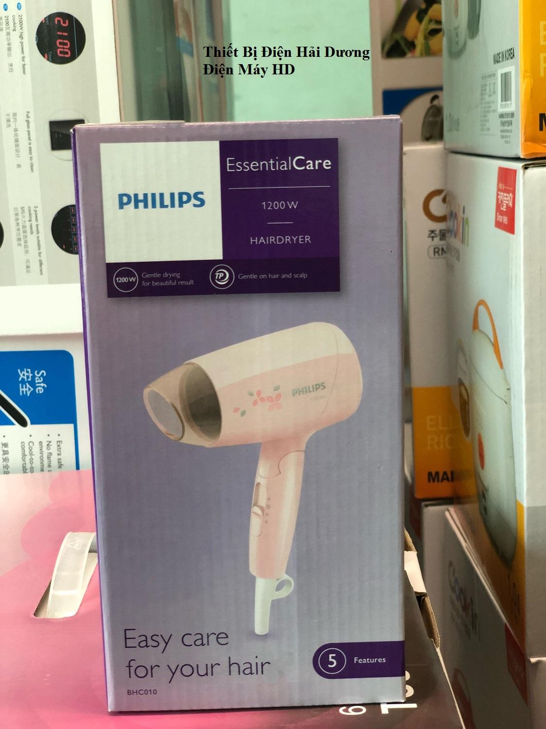 Máy sấy tóc Philips BHC010/00 1200W (Hồng)
