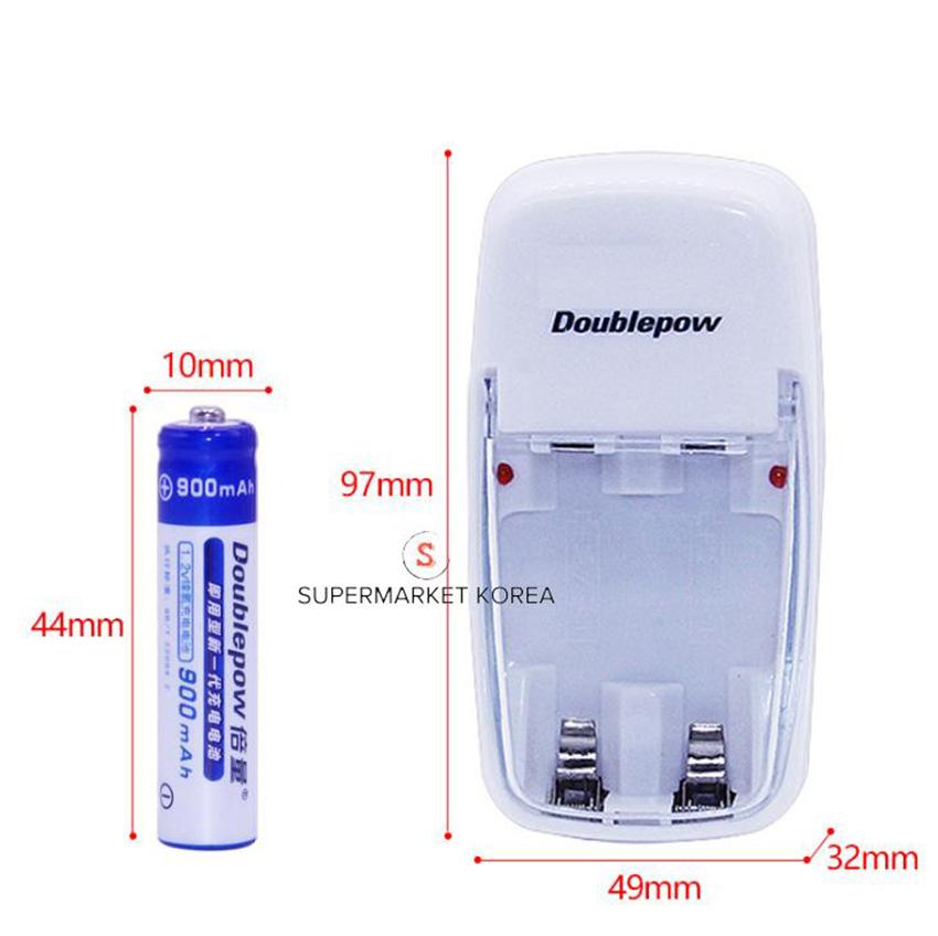 Doublepow Dp-B01 2-Port Aa, Aaa Battery Charger