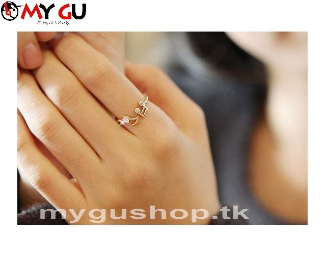 [HCM]Nhẫn hình nốt nhạc xinh xắn N10