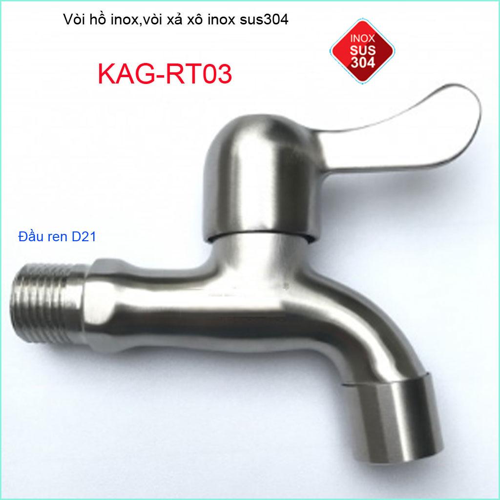 [HCM]Vòi xả gắn tường inox 304 vòi nước máy giặt Roca KAG-RT03
