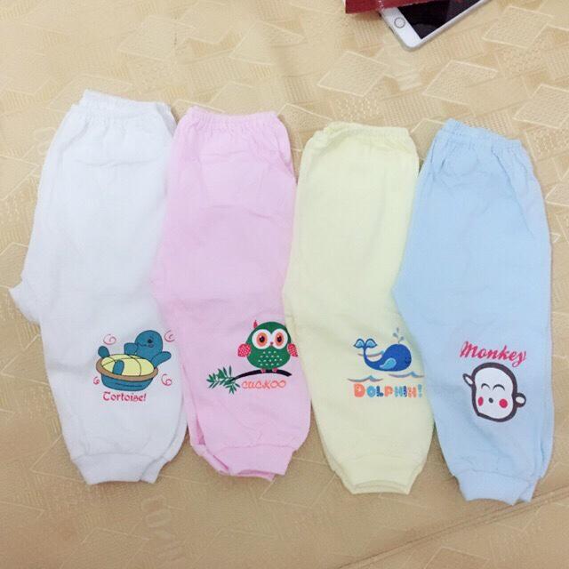 Set 5 quần dài catter sơ sinh bo gấu