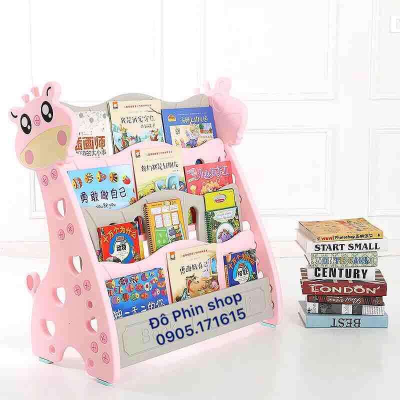 Kệ sách nhựa, giá sách nhựa siêu dễ thương cho bé - baby bookshelf
