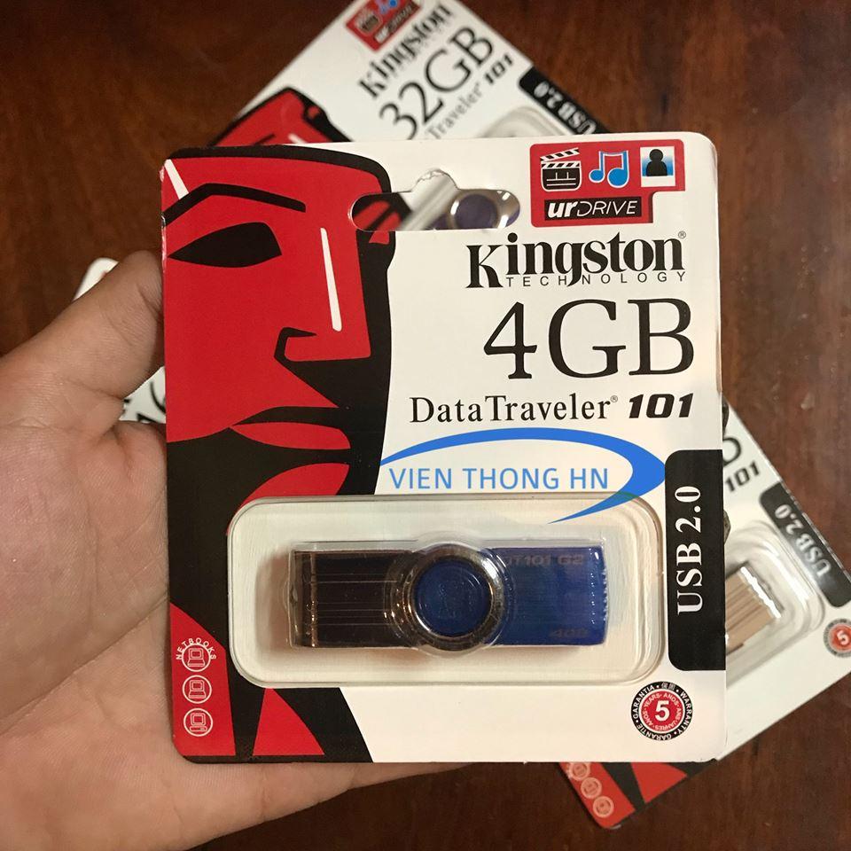 USB 2.0 Kingston DT101 G2 4GB - CÓ NTFS - DUNG LƯỢNG THỰC