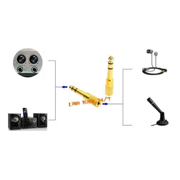 JACK CHUYỂN ĐỔI AUDIO 6.5 MM SANG 3.5 MM