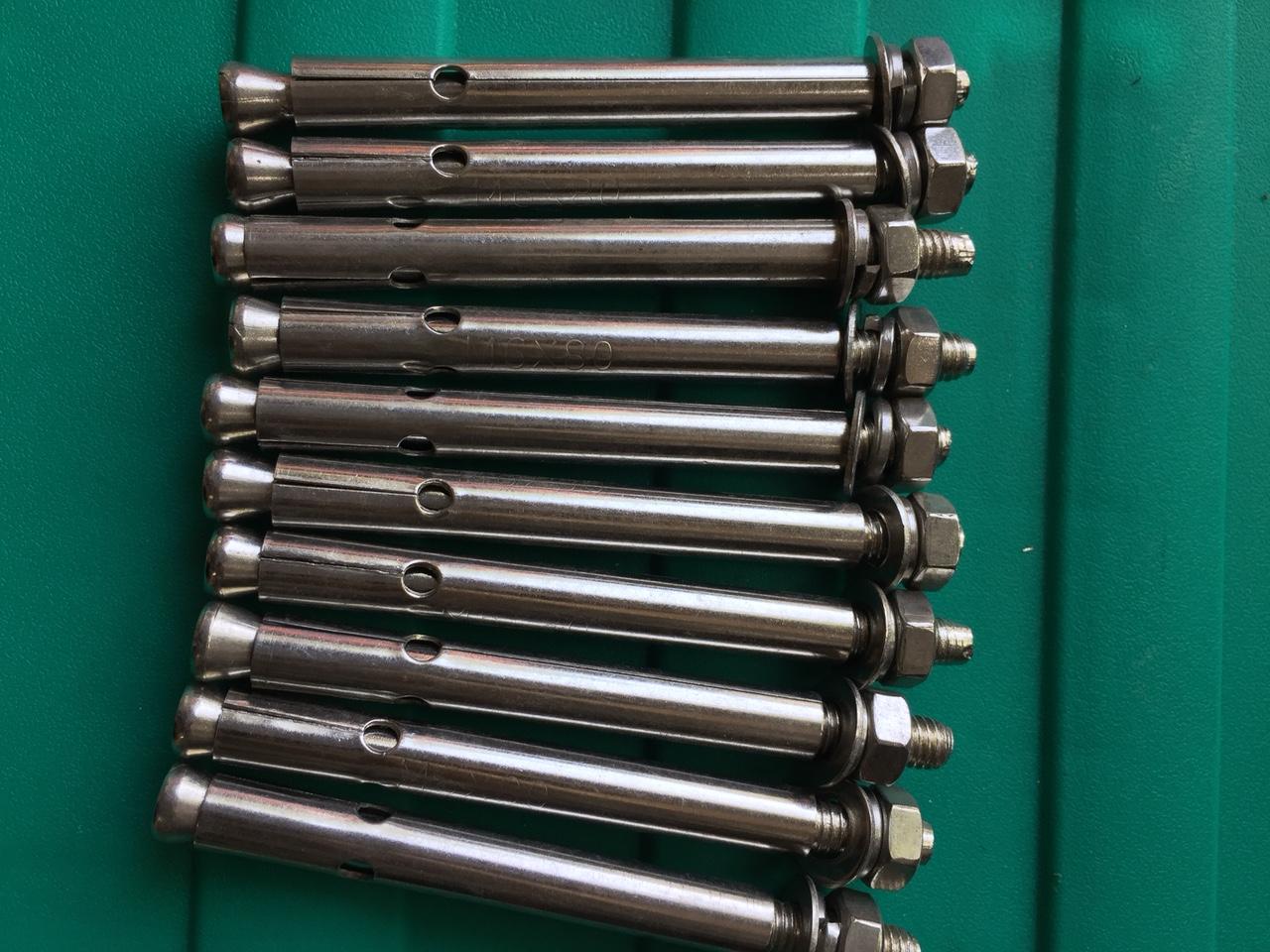 Nở inox, 10 nở inox m6x80, nở sắt inox, nở đinh inox