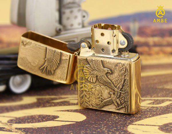 Bật lửa Zippo 20854 Đại bàng ốp nổi