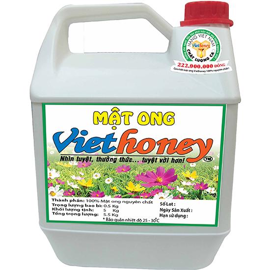 Mật ong Viethoney Can 5kg