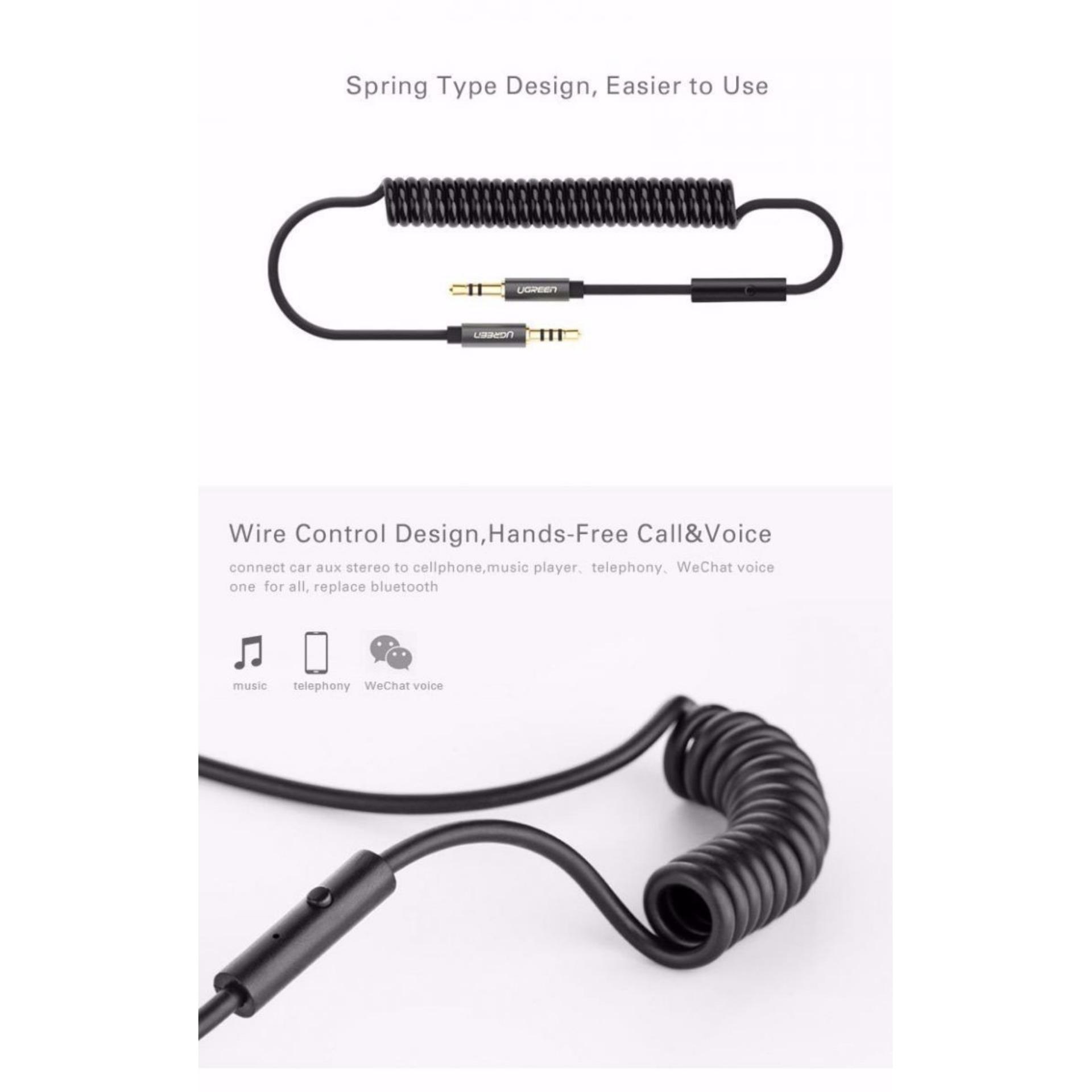 Cáp Audio 3.5mm dài 2M hỗ trợ Mic Ugreen 20705