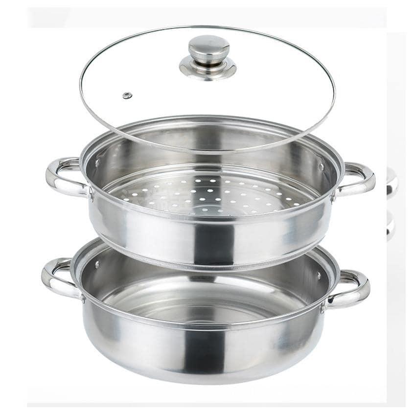 #nồi hấp inox 2 tầng size 28cm