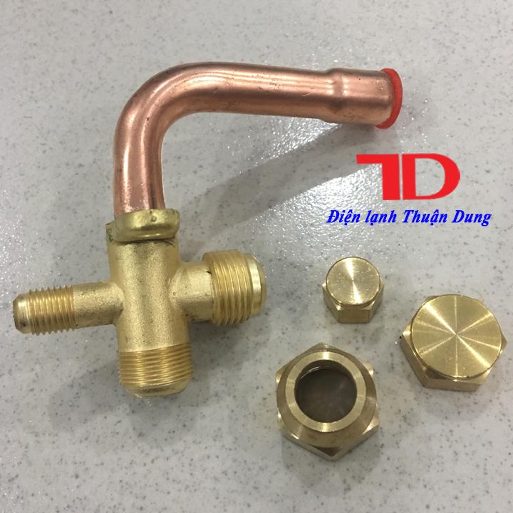 Van khóa dàn nóng điều hòa phi 10