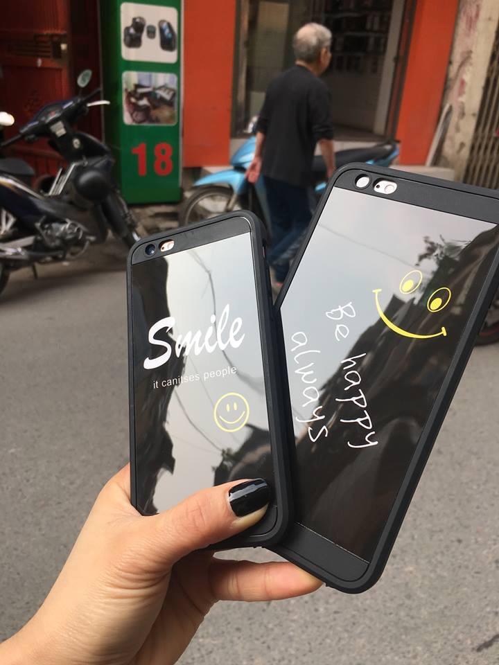 ỐP TRÁNG GƯƠNG DÀNH CHO IPHONE BEHAPPY -SMILE
