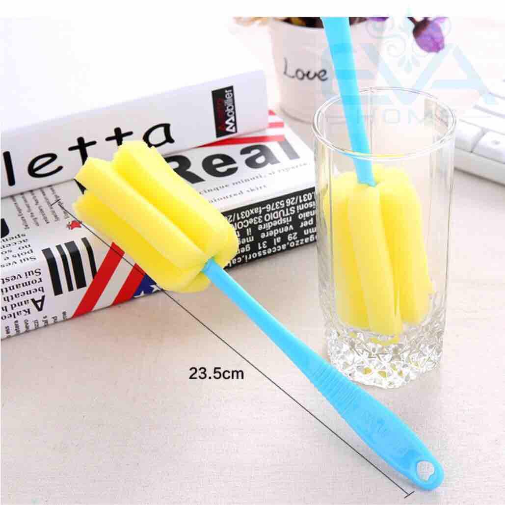 [HCM]DỤNG CỤ RỬA LY TÁCH VÀ BÌNH NƯỚC BỌT BIỂN