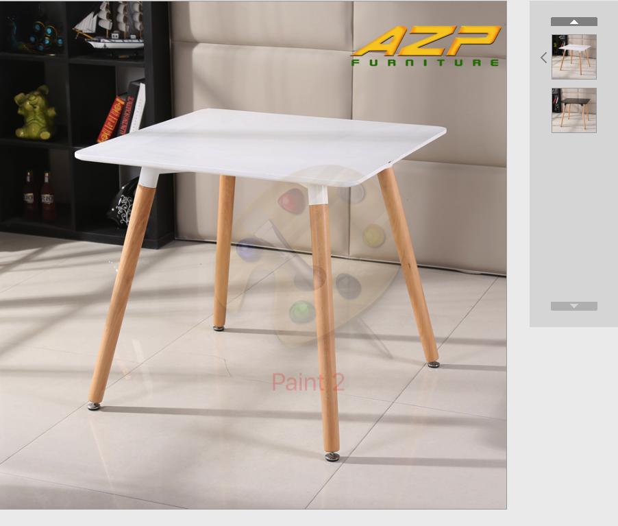 Bàn Ăn, Bàn Cafe AZP FURNITURE - Jiro Vuông 80cm - Hàng Nhập Khẩu