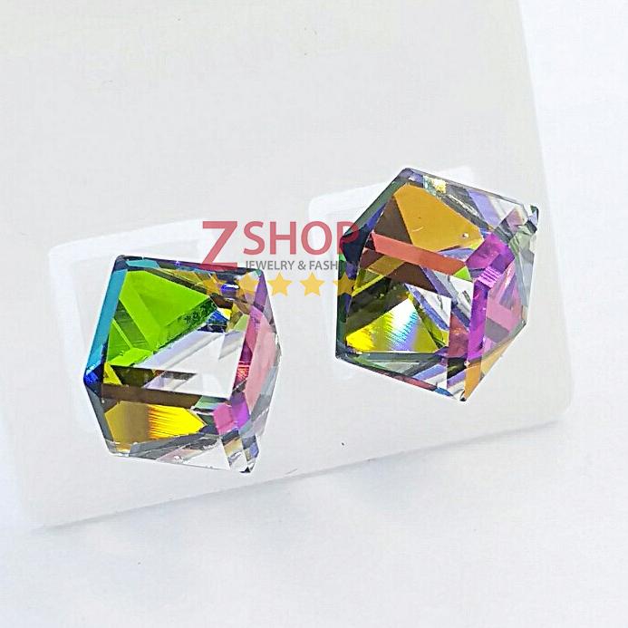 Bông tai bạc 925 - pha lê cao cấp B011