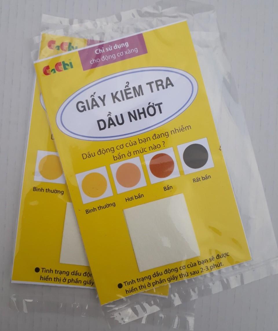 Giấy kiểm tra dầu nhớt - bộ 10 tờ