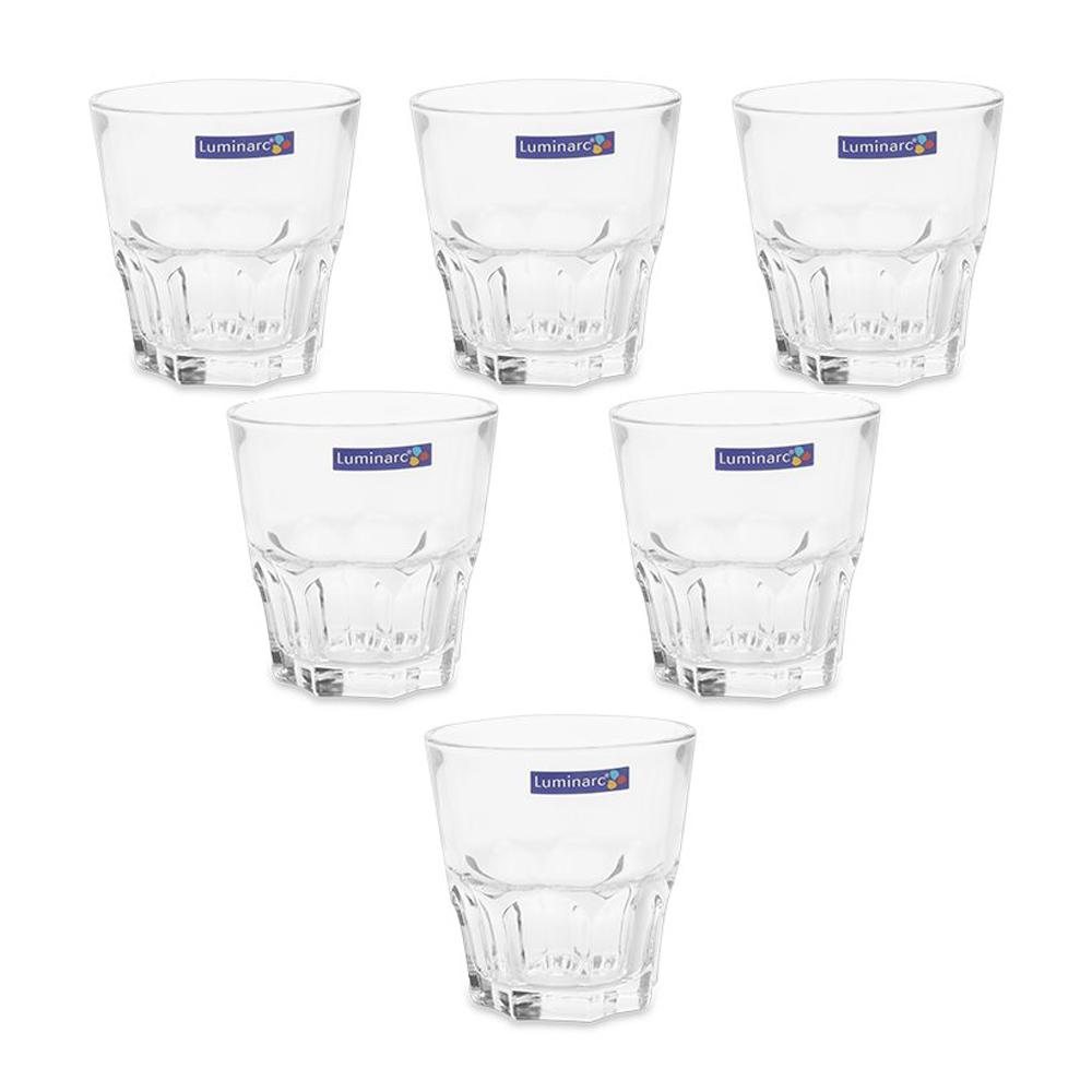 Bộ 6 ly thủy tinh thấp Luminarc Granity 200ml D0784
