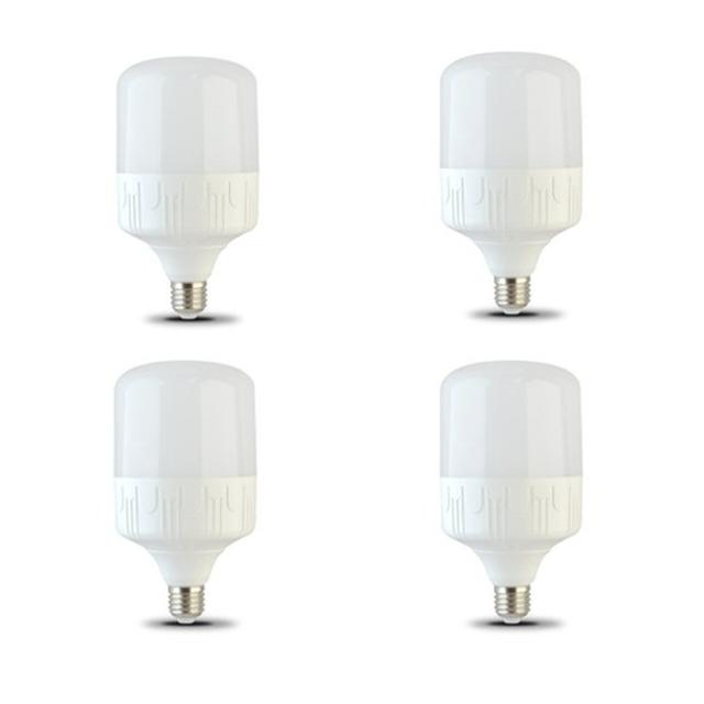 Bộ 4 bóng đèn led bulb trụ 10w (ánh sáng trắng)
