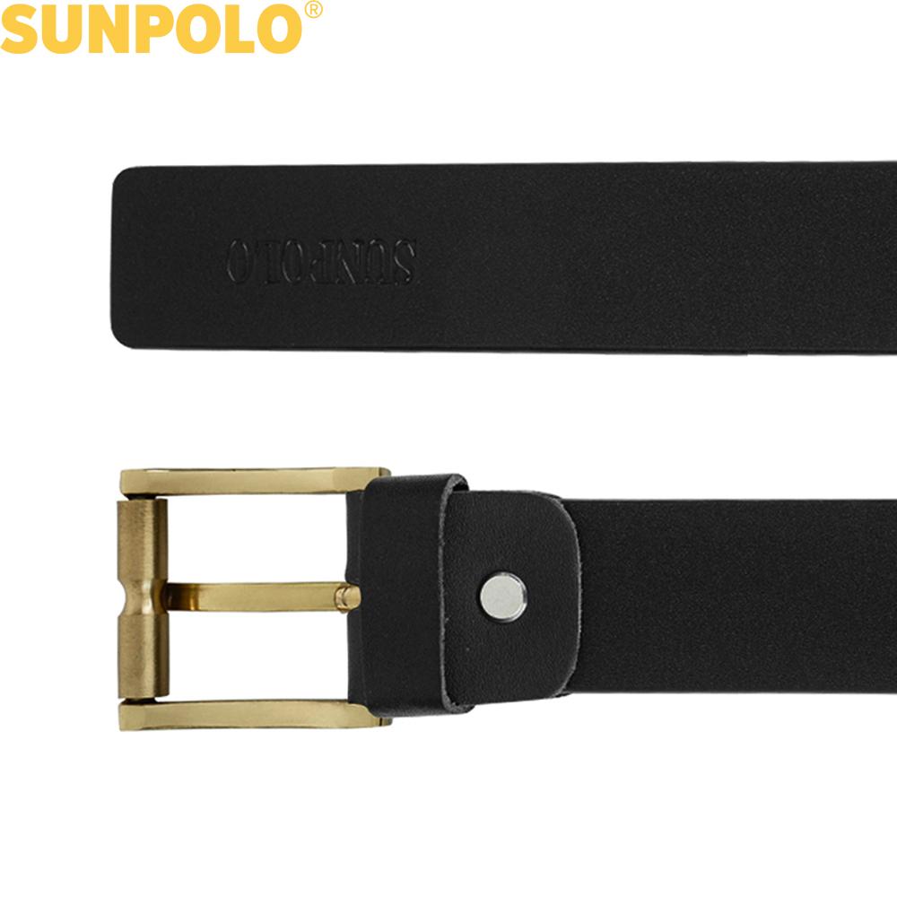 Thắt Lưng Nam Da Bò Khóa Đồng SUNPOLO BELT28
