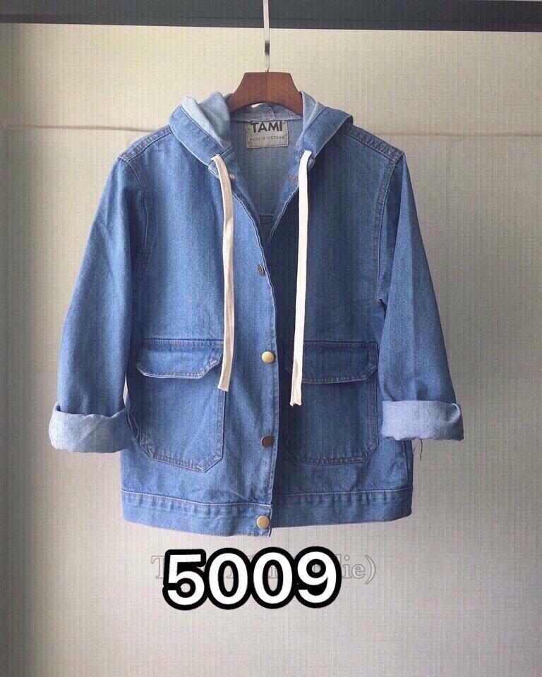 [HCM]Áo Khoác Jeans Nữ Có Nón Cao Cấp N5009-10
