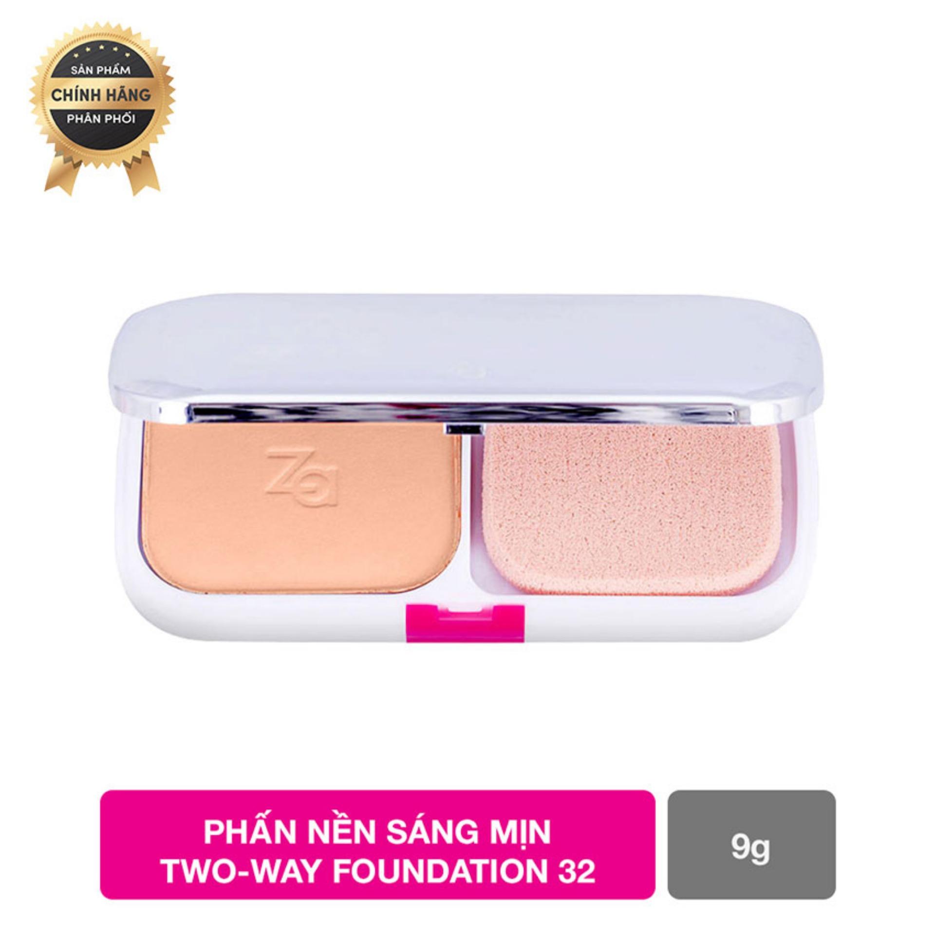 Phấn Nền Sáng Mịn Za True White Plus Two-Way Foundation màu 32 - 9g