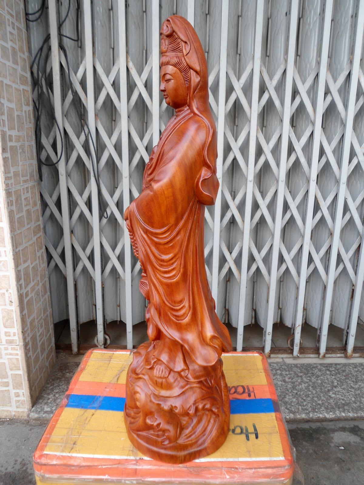 Tượng Phật Bà Quan Âm cao 60cm