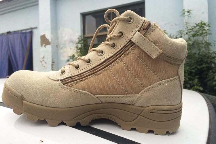 GIÀY CHIẾN THUẬT SWAT CỔ THẤP CÁT VÀNG
