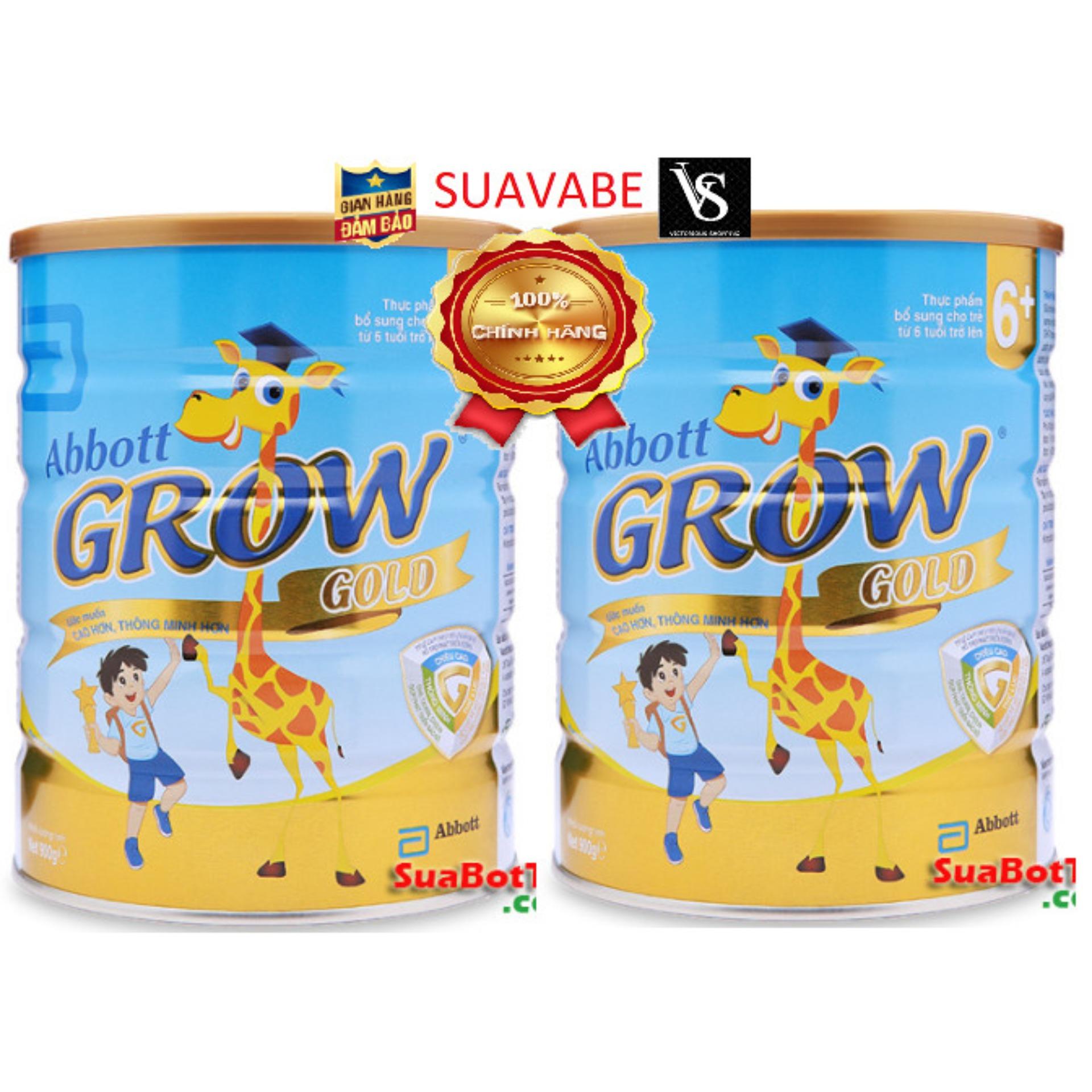 Bộ 2 sữa bột Abbott Grow 6+ 900g