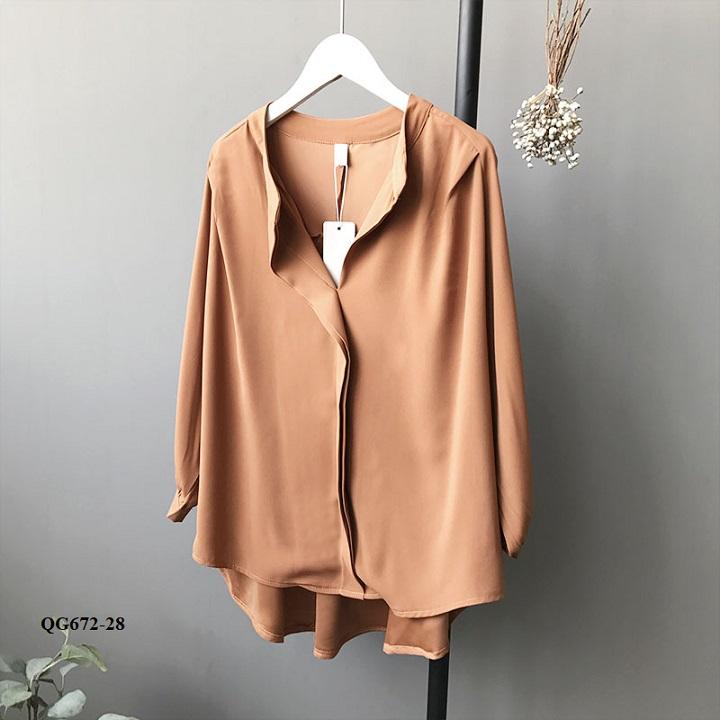 ÁO SƠ MI LỤA THIẾT KẾ - QG672