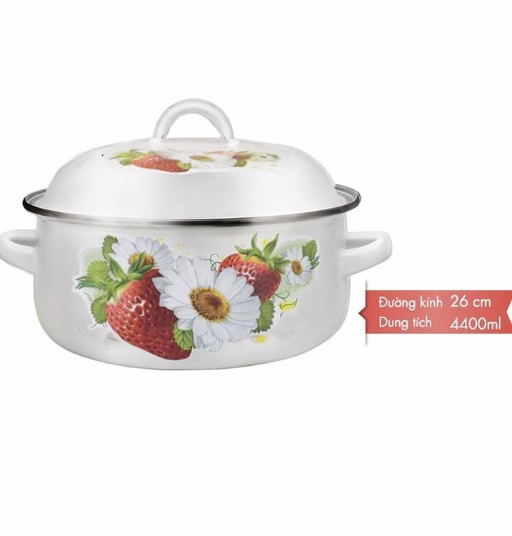 [HCM]Bộ 5 Nồi Tráng Men Cao Cấp Mishio
