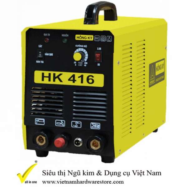 Máy hàn que - Tig - Cắt plasma Inverter 220V - HK416 (3 chế độ: Hàn que - Hàn TIG - Cắt Plasma), HK416-220V, Hồng Ký