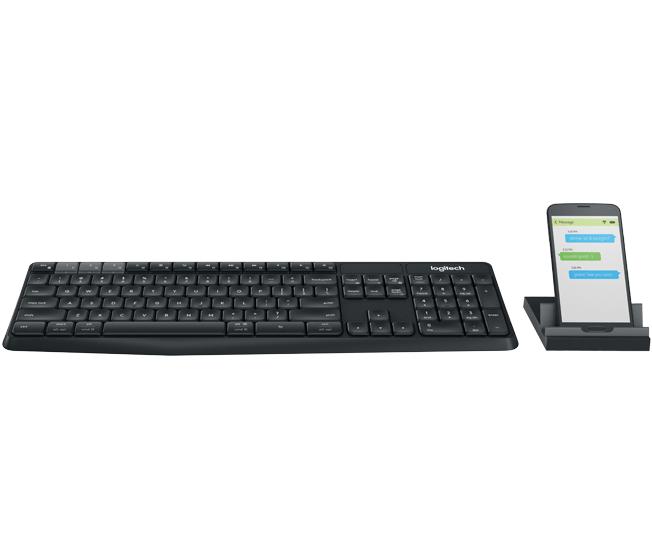 Bàn Phím Bluetooth + Đế Để Điện Thoại Và Tablet Logitech K375s