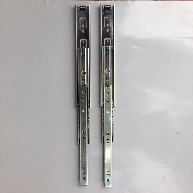 Ray Trượt Ngăn Kéo 3 Tầng 30cm ( Bạc)