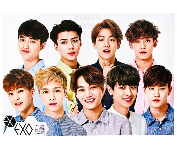 Combo 8 tấm poster EXO khổ lớn