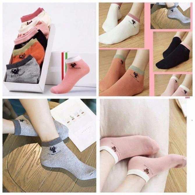 Combo 10 Đôi Tất Mèo Nữ Cổ Ngắn
