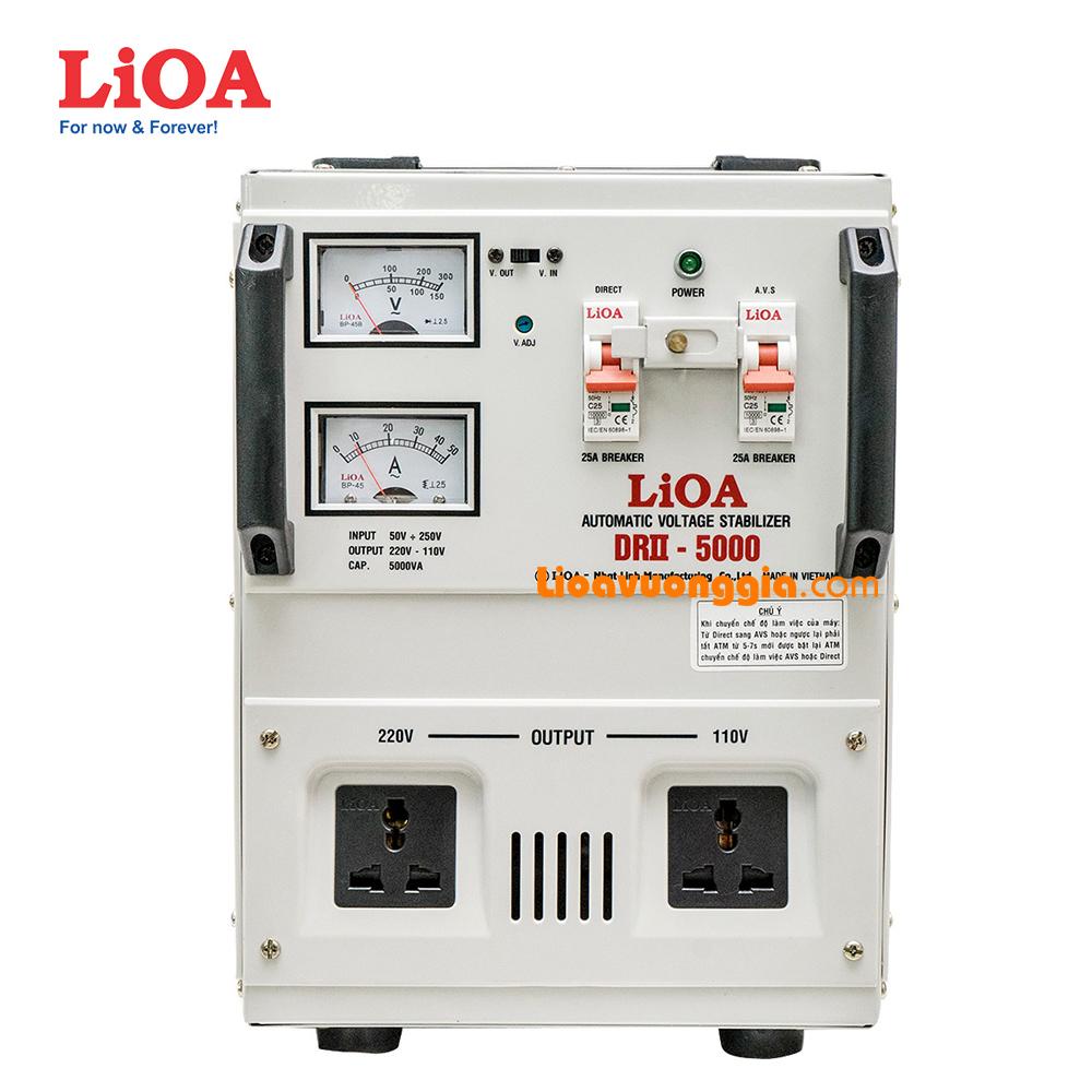 Ổn áp 1 pha LiOA 5000VA thế hệ mới DRII-5000II