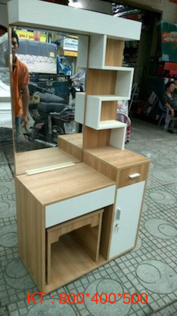 Bàn trang điểm kèm ghế Mina Furniture MN-BPMDF-7 (800*400*500)