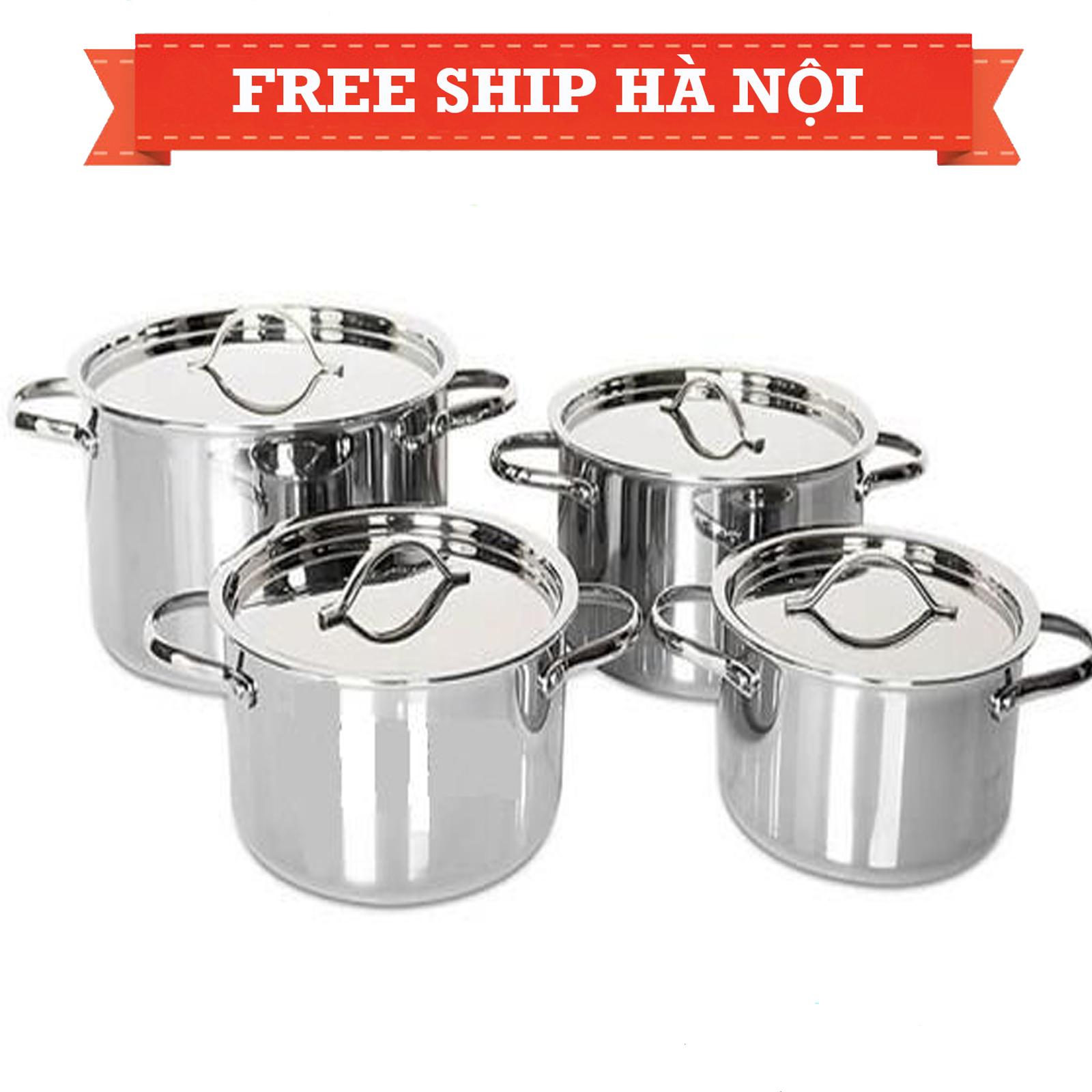 Bộ nồi H.T Cook 4 chiếc Inox liền khối