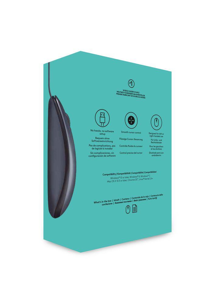 Logitech M90 Wired Mouse (Black) - Basic and durable