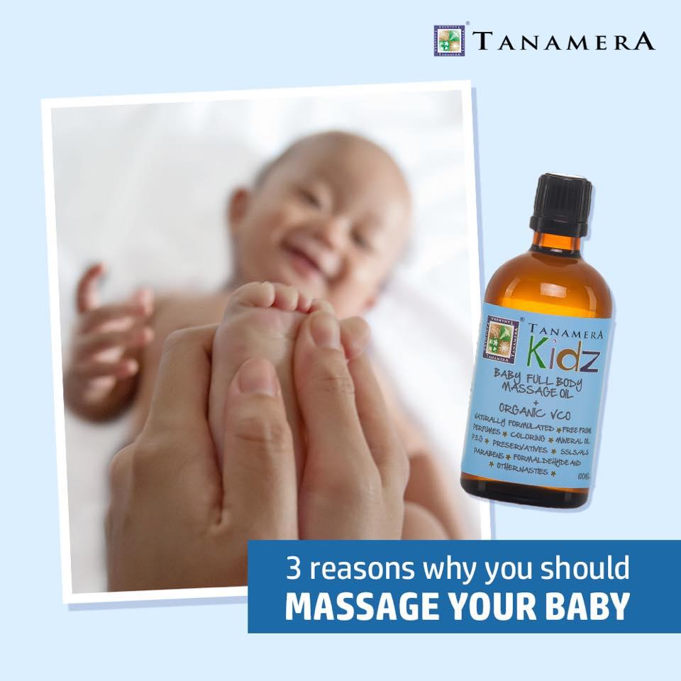 Dầu Massage Toàn Thân Cho Bé Tanamera 100ml