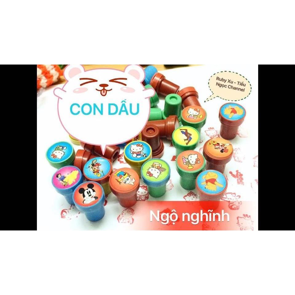 GIẢM Bộ đồ chơi Sét 10 con dấu kute cho bé