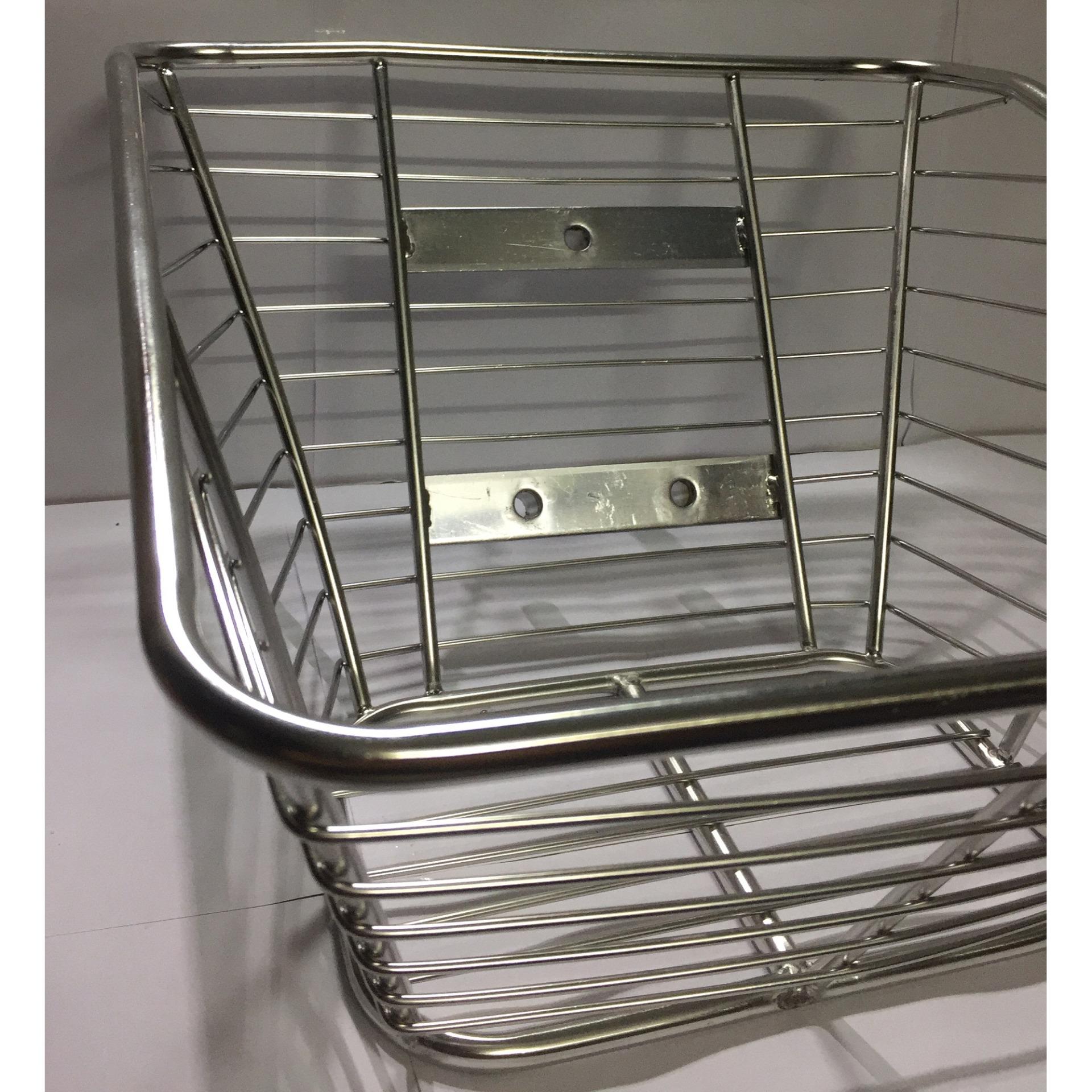Rổ xe máy RỔ INOX 10LY cho xe WAVE, DREAM (màu bạc)