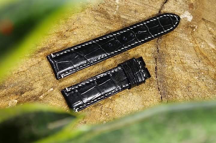 Dây Đồng Hồ Da Cá Sấu Làm Thủ Công Handmade Cao Cấp Leo