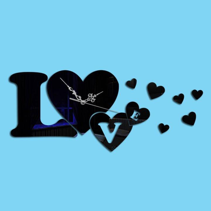 Đồng hồ dán tường nghệ thuật DIY - Love B