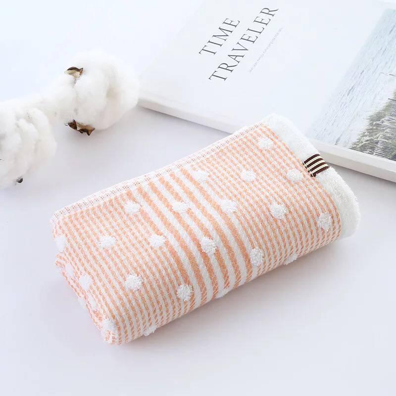 Hàng Xuất Khẩu Nhật Bản-Khăn Mặt 100% Cotton Vải Xô Bông Rửa Đồ Gia Dụng Người Lớn Mềm Mại Hút Nước 100% Cotton Hai Mặt Khăn Mặt