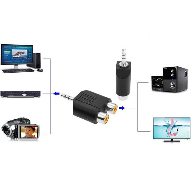 Jack chuyển RCA sang 3.5mm - Jack RCA - 3.5mm