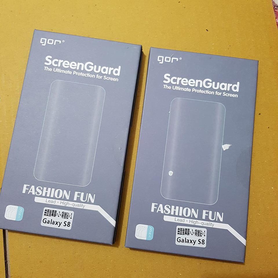 Bộ 2 hộp dán dẻo gor cho galaxy s8 dán full màn hình