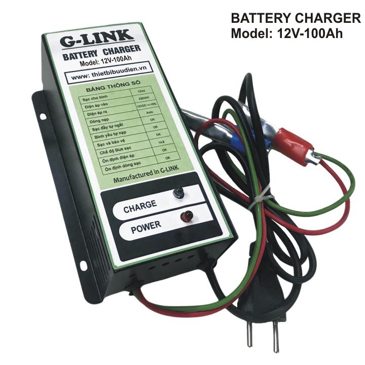 Máy Sạc ắc quy tự động cho ô tô G-LINK G12V-100Ah