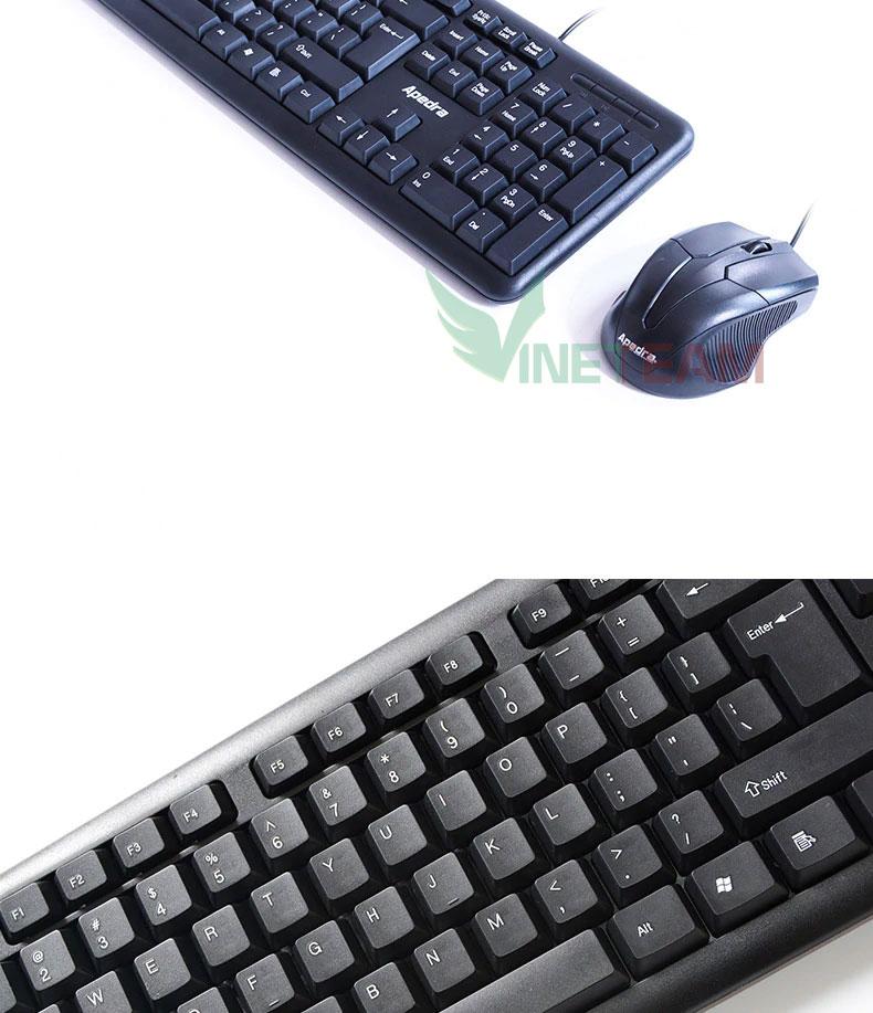 Bộ bàn phím chuột văn phòng APEDRA KM-520