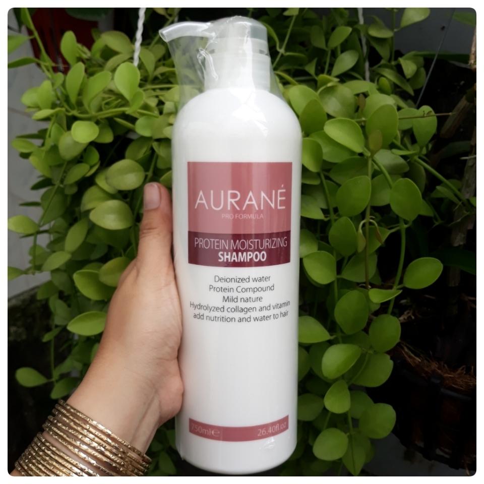 [HCM]DẦU GỘI PHỤC HỒI VÀ DƯỠNG ẨM TÓC HƯ TỔN AURANE PROTEIN MOSTURIZING PHÁP 750ML