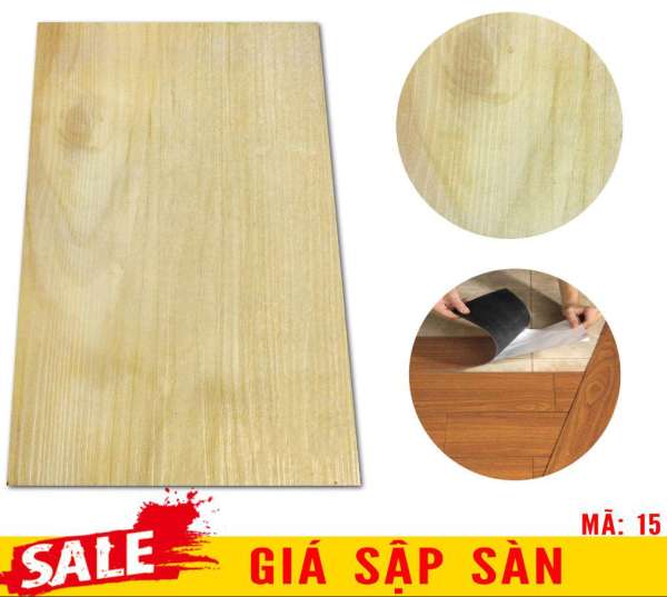 [ HOT ] 7 Tấm SÀN NHỰA GIẢ GỖ 3D 1m2 / Tự Dính Thông Minh / 91.5cm x 15.2cm x 2mm / KHUYẾN MÃI LỚN